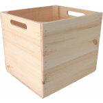 ČistéDřevo Dřevěný box 33x38x33 cm – Zboží Dáma