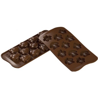 Silikonová forma na čokoládu – velikonoční zvířátka - Silikomart – Zboží Dáma