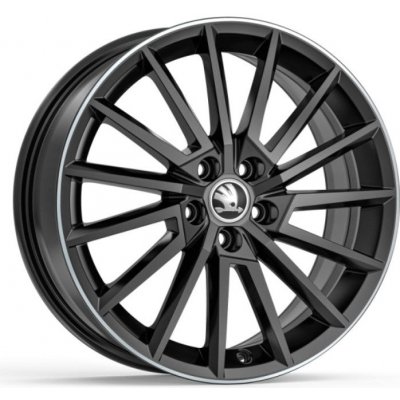 Škoda TORINO 7x17 5x112 ET46 gloss black – Hledejceny.cz