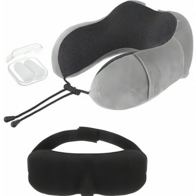 Maxo Cestovní sada - polštář z paměťové pěny, maska na oči, špunty do uší – Sleviste.cz