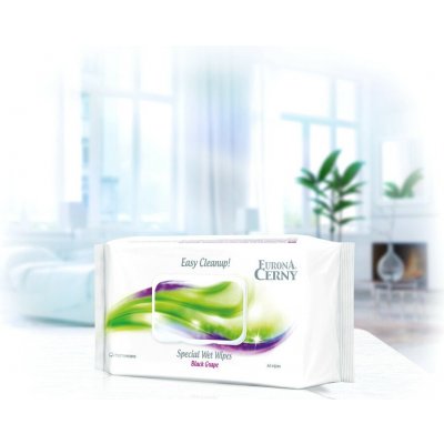 Eurona by Cerny Eurona Black Grape Easy Cleanup! Speciální vlhčené ubrousky pro snadný úklid 44 ks – Hledejceny.cz