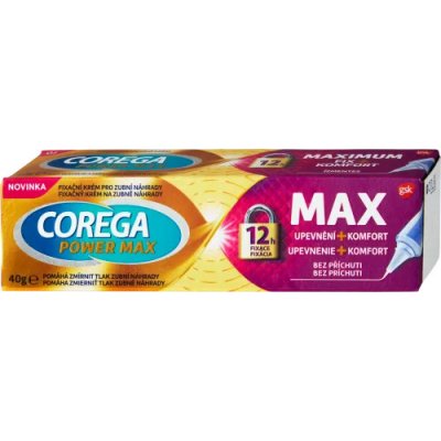 Corega fixační krém Power Max + Komfort 40 g – Zbozi.Blesk.cz