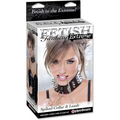 Fetish Fantasy Extreme Spiked Collar W Leash