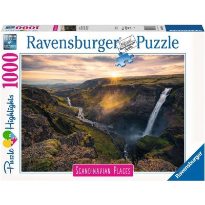 RAVENSBURGER Vodopád Haifoss Skandinávie 1000 dílků – Sleviste.cz