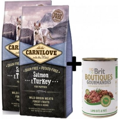 Carnilove Salmon & Turkey for Puppy 2 x 12 kg – Hledejceny.cz