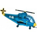 GoDan Balón foliový Helikoptéra modrá 60 cm