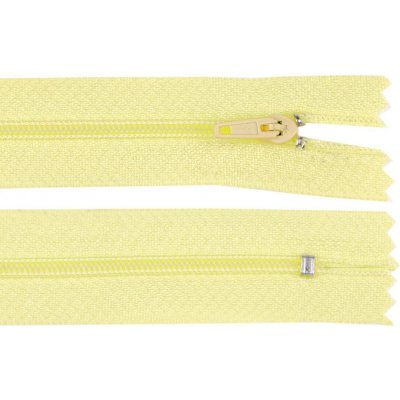 Spirálový zip šíře 3 mm délka 25 cm pinlock 108 žlutá narcisová světlá – Zboží Dáma