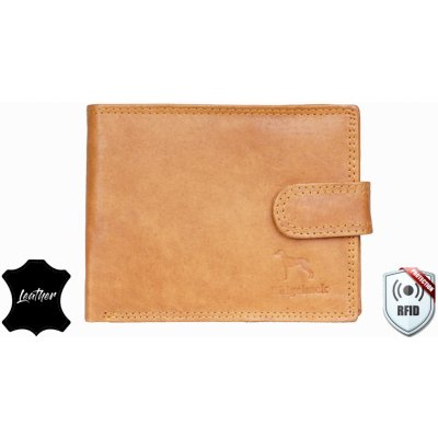 Ridgeback kožená peněženka JBNC 48 MN TAN s ochranou RFID