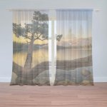 Sablio Záclony Strom u jezera: 2ks 150x250cm – Hledejceny.cz