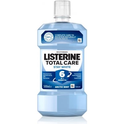 Listerine Stay White ústní voda s bělicím účinkem příchuť Arctic Mint (Antibacterial Mouthwash) 500 ml – Zboží Mobilmania