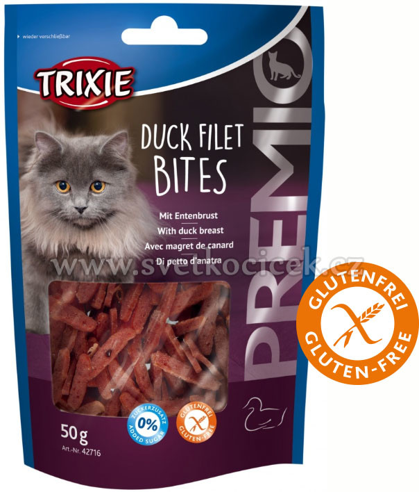 Trixie Premio Duck Filet Bites pamlsky bez cukru & lepku 50 g