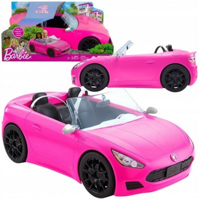 Barbie Kabriolet velké auto růžové auto pro panenky 2-místné HBT92 – Zboží Mobilmania