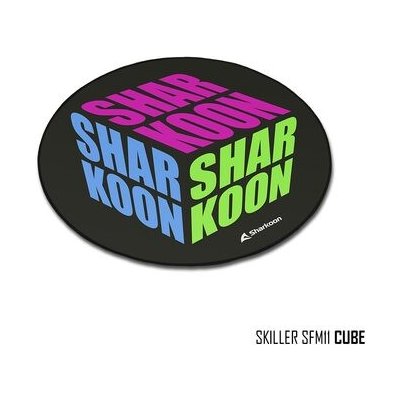 Sharkoon SFM11 Cube černá / podložka pod židli / kulatá / nekluzká (4044951034369)