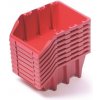 Úložný box Rauman Sada 8 úložných boxů 16 x 9,8 x 7 cm červená