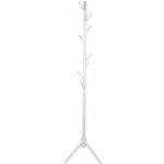 ČistéDřevo Dřevěný stojanový věšák 175 cm - bílý – Sleviste.cz