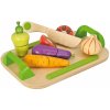 Příslušenství k dětským kuchyňkám Eichhorn Chopping Board Vegetables 12 dílů dřevěný podnos se zeleninou