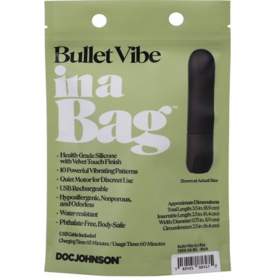 Doc Johnson in a Bag Vibrating Bullet Black – Zbozi.Blesk.cz