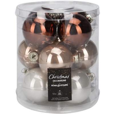 Nohel Garden Ozdoba vánoční COFFEE skleněná d6cm 12ks – Zboží Dáma