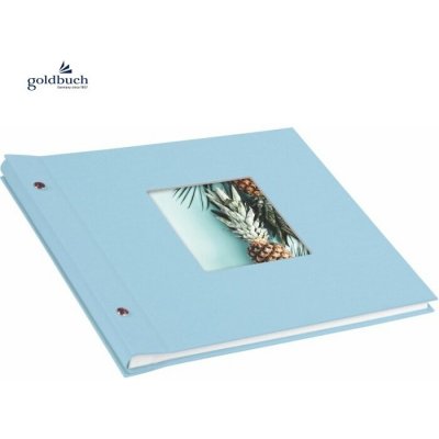 Šroubkové album klasik 30x25cm 26829 Goldbuch BELLA VISTA sky blue 26829 – Zboží Živě