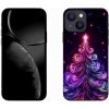 Pouzdro a kryt na mobilní telefon Apple mmCase Gelové iPhone 13 mini 5.4 - neonový vánoční stromek 1