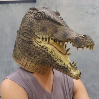 Krokodýl - silikonová maska na obličej – Zboží Mobilmania