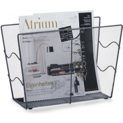 Koš na noviny, kovový, ZELLER 17742 antracitová – Zboží Dáma