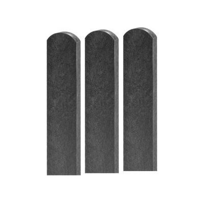 Plotovky plastové, s půlkulatou okrasnou hlavou, černá 78 x 21, délka 0,6 m, balení 1 ks – Zboží Mobilmania