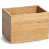 Úložný box Zeller Present Dřevěná bedna M 17 x 12 x 8/4 cm bambusové dřevo 2 ks 13319