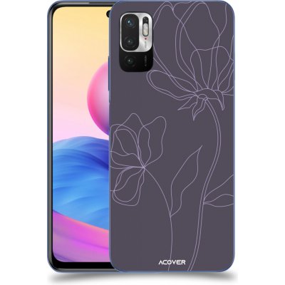 Pouzdro ACOVER Xiaomi Redmi Note 10 5G s motivem Line Flower II – Zboží Mobilmania