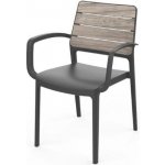 Keter Deco Porto s područkami storm grey / grafit 271507 – Hledejceny.cz