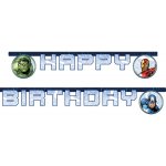 Procos Banner Happy Birthday Marvel Avengers 2 m – Hledejceny.cz