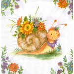 IHR Ideal Home Range Ubrousek 33x33cm Šnek Emil – Sleviste.cz