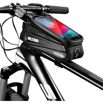 Pouzdro Cyklotaška / brašna kolo s otvorem mobilní telefon - WildMan, Sakwa L černé – Zboží Mobilmania