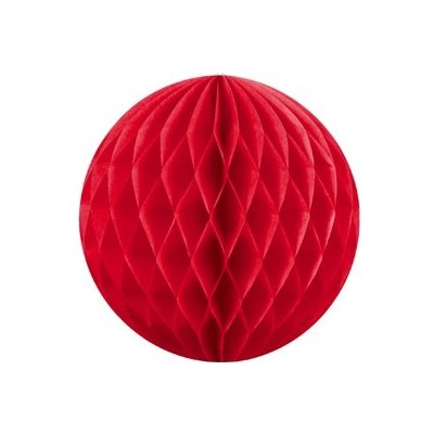 Honeycomb koule červená 10 cm Svatební papírové koule k dekoraci – Zboží Dáma