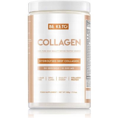 BeKeto Hovězí kolagen hydrolyzovaný bez příchuti 500 g – Hledejceny.cz