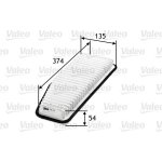 Vzduchový filtr VALEO 585240 – Hledejceny.cz