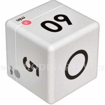 Digitální časovač TFA 38.2032.02 CUBE - bílý – Sleviste.cz