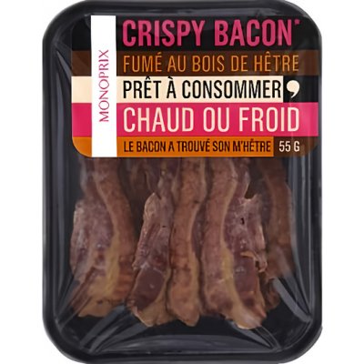 Monoprix Uzená slanina na bukovém dřevě 55 g – Zbozi.Blesk.cz