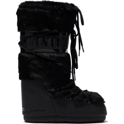 Moon Boot Icon Faux Fur black – Zbozi.Blesk.cz