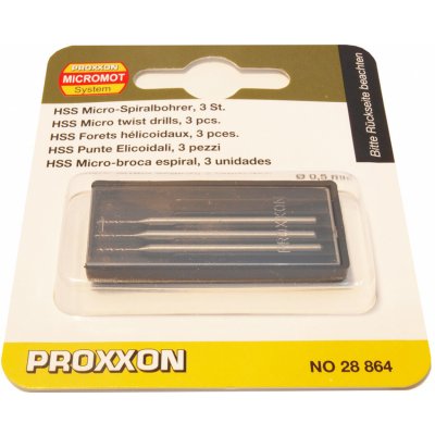 Proxxon 28864 Spirálový mikrovrták 0,5 mm 3 ks – Sleviste.cz