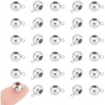 Korálek z nerezové oceli s širokým průvlekem - korálek s očkem - platinový - 11 x 6,5 x 8 mm - 1 ks – Hledejceny.cz