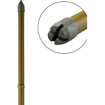 Tyč Garden TY 11/1200 mm, ocel / plast, hnědá, opěrná k rostlinám a rajčatům – HobbyKompas.cz