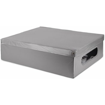 Compactor Skládací kartonová krabice potažená PVC 58 x 48 x 16 cm šedá