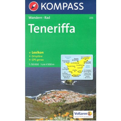 Kompass 233 Teneriffa - turistická mapa 1:50t. – Zboží Dáma