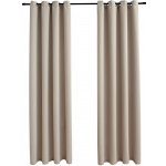 Béžové zatemňovací závěsy 140 x 225 cm, polyester, 2 ks – Hledejceny.cz