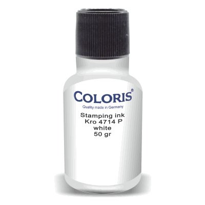 Coloris razítková barva KRO 4714 P bíla 50 ml
