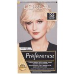 L'Oréal Féria Preférence 102 velmi velmi světlá blond duhová – Hledejceny.cz