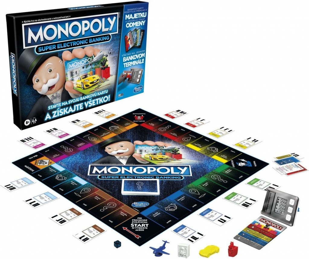 Hasbro Monopoly Super elektronické bankovnictví SK od 797 Kč - Heureka.cz