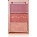 Makeup Revolution Blush Icon Palette paleta tvářenek Aura Points Rose 9,8 g – Zboží Dáma