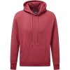 Pánská mikina Fruit of the Loom Mikina Premium Hooded Sweat s kapucí COT-162152u4701 Melír vintage červená